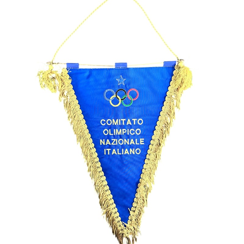 Italian National Olympic Committee's Official Pennant, 1980s