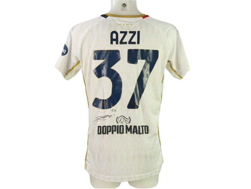 Maglia Azzi Unwashed, Lecce vs Cagliari 2024 - Autografata