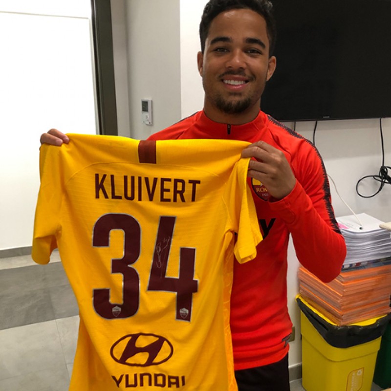 Kluivert's Match-Issue Shirt, Spal-Roma - Special Giuliano Taccola