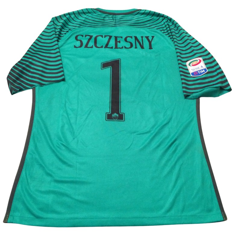 Szczesny's Roma Match-Worn Shirt, 2016/17