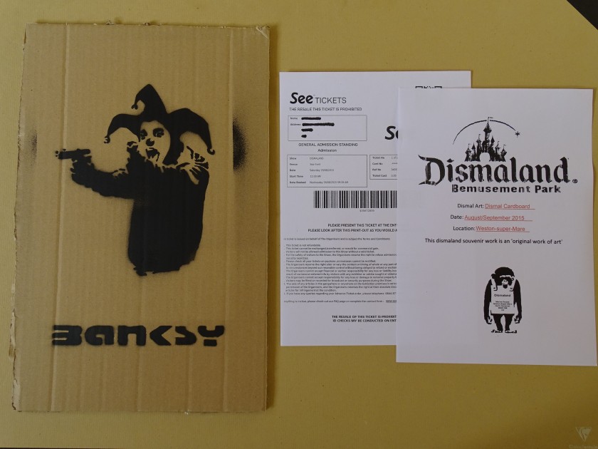 Banksy Dismaland Souvenir Cardboard (Attributed)