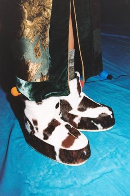 Iconici Low No Lace Pony Cow Print Moon Boots