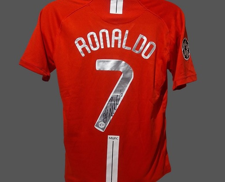Maglia firmata di Cristiano Ronaldo per la finale di Champions League 2008 del Manchester United