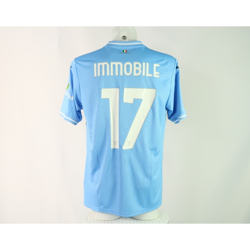 Immobile's Issued Shirt, Inter vs Lazio Italian Super Cup 2024