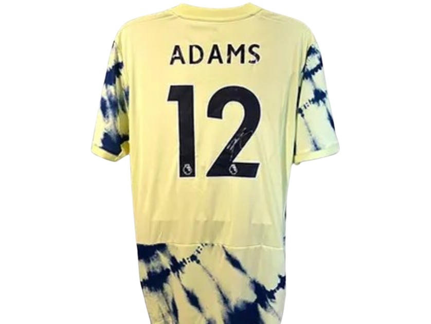 Maglia ufficiale da trasferta firmata da Tyler Adams per il Leed United 2022/23