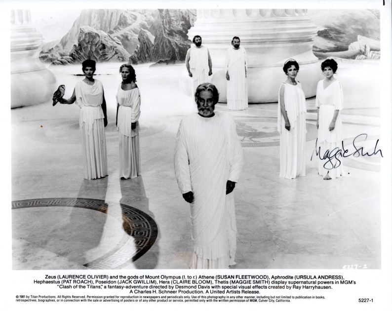 Press Photo signed by Maggie Smith