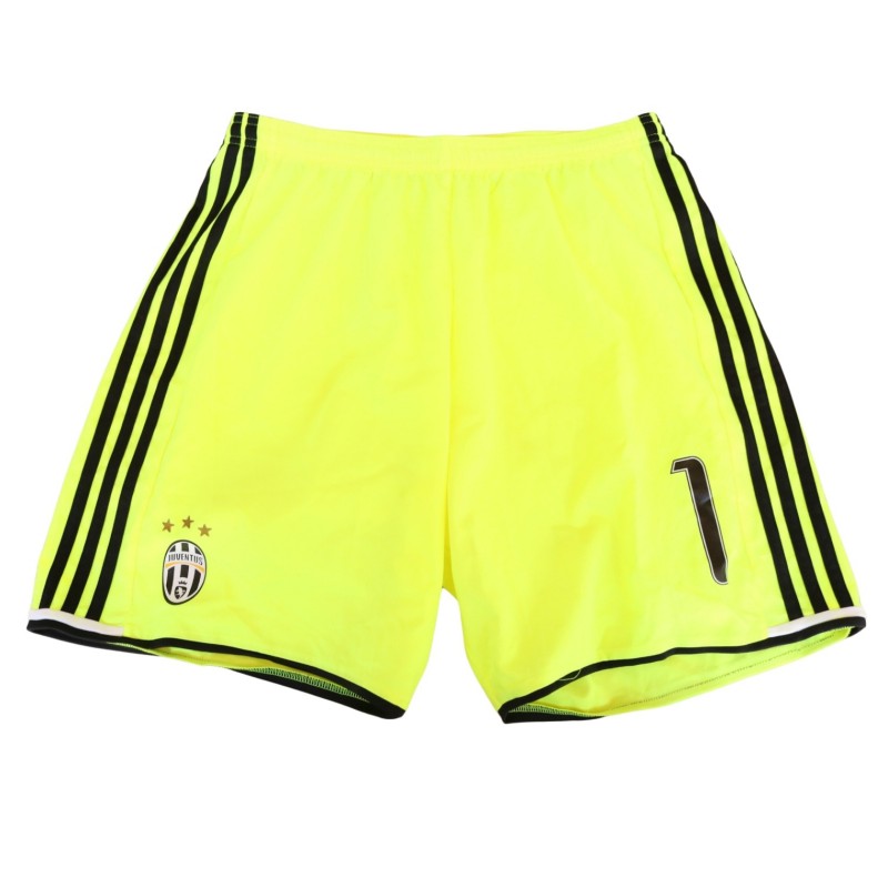 Buffon's Juventus Match-Issued Shorts, 2016/17