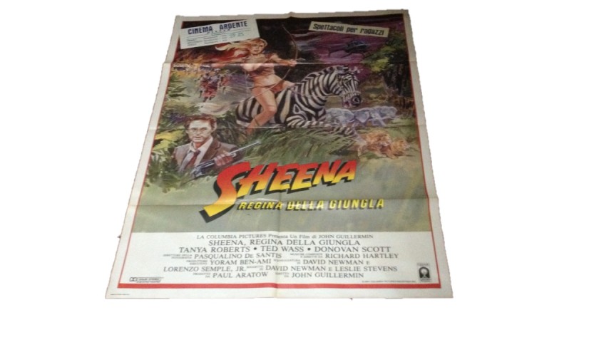 Manifesto "Sheena, regina della giungla", 1984