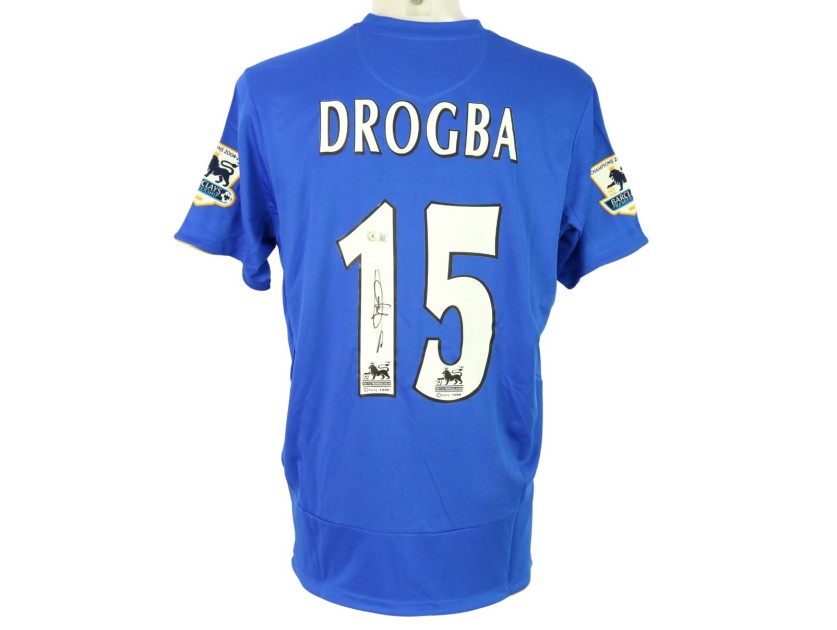 Drogba Official Chelsea Signed Shirt, 2005/06 + COA