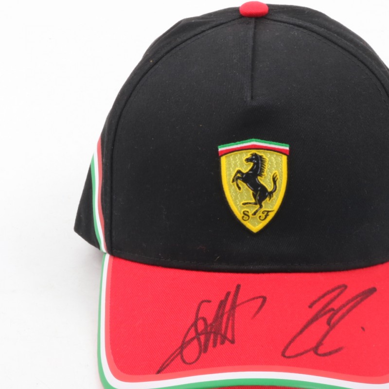 Signed Ferrari Cup by Vettel and Raikkonen