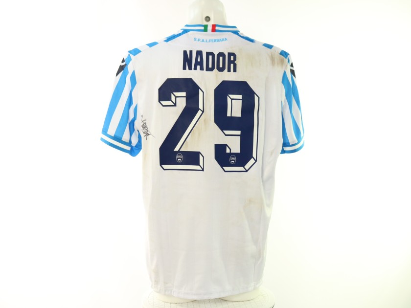 Nador's Signed Unwashed Shirt, SPAL vs Vis Pesaro 2024