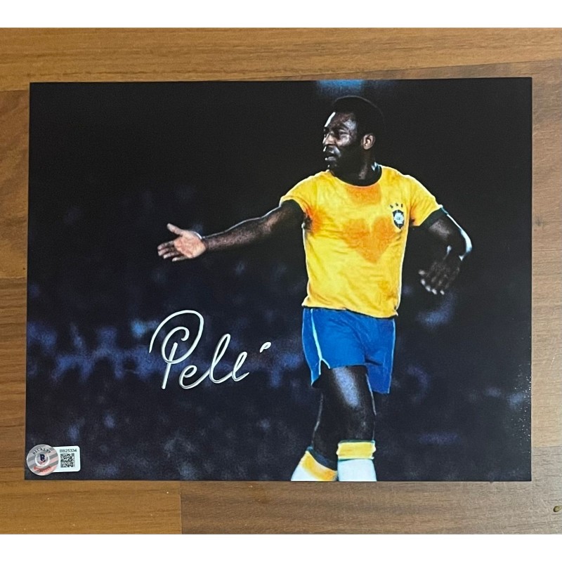 Pele's Brazil Signed Photograph