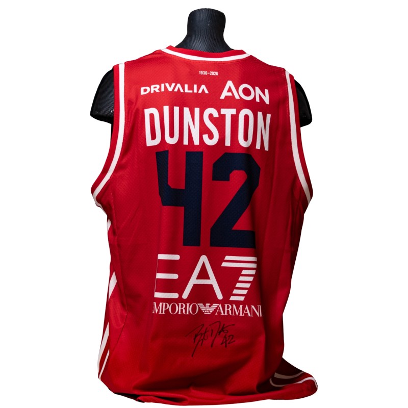 Bryant Dunston's Signed Issued Jersey, Olimpia Milano vs Guerri Napoli 2026