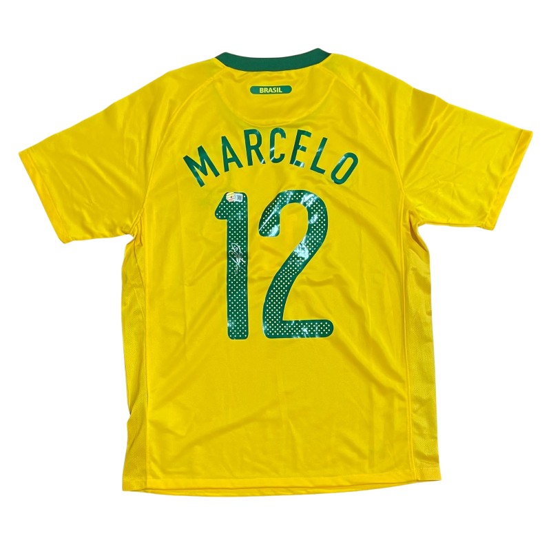 Marcelo's Brazil 2010 Signed Replica Shirt