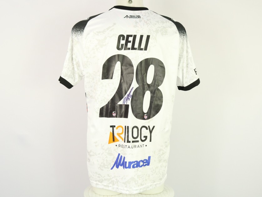 Celli's Unwashed Signed Shirt, Avellino vs Catania 2024
