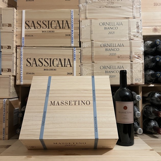 Massetino 2022 Toscana IGT Tenuta Masseto - Cassa Legno 3 Botti