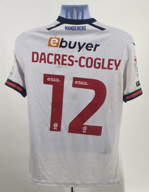 Maglia autografata di Josh Dacres-Cogley del Bolton Wanderers contro il Reading