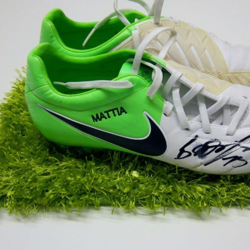 Match worn boots by Andrea Barzagli, Juventus, Serie A 2012/2013