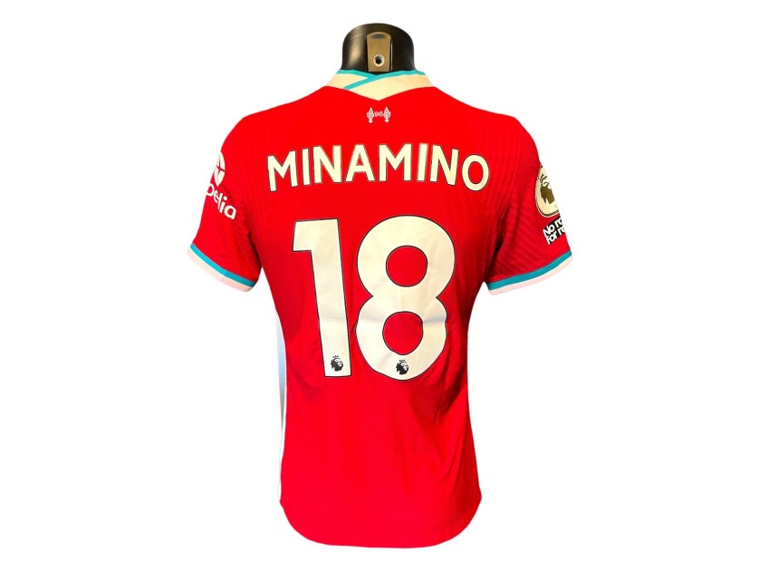 La maglia del Liverpool Premier League 2020/21 di Takumi Minamino