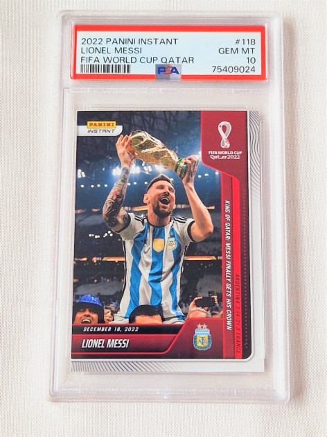 Card Lionel Messi FIFA World Cup Panini Instant 2022