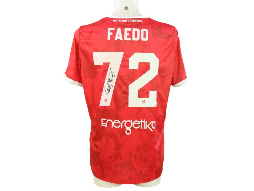 Faedo's Signed Unwashed Shirt, Pergolettese vs Padova 2024