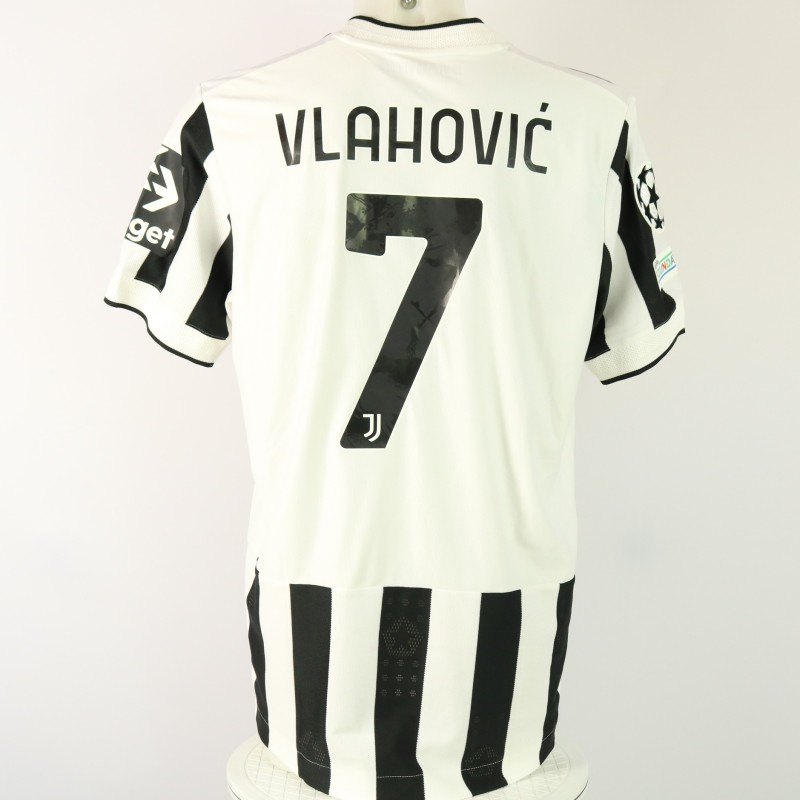 Vlahovic's Juventus Match Shirt, 2021/22