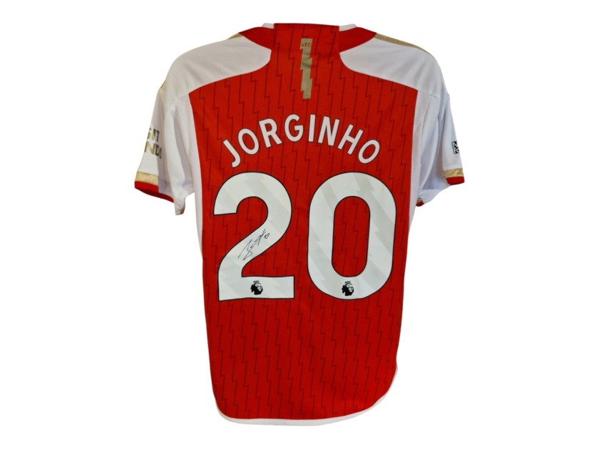 Maglia replica firmata di Jorginho Arsenal 2023/24