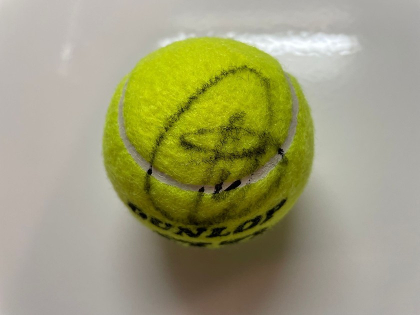 Tennis Ball signed by Novak Djokovic Internazionali d'Italia 2024