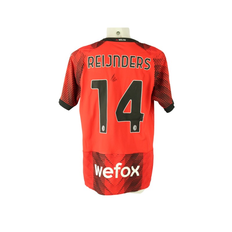 Reijnders Official Milan Signed Shirt, 2023/24 