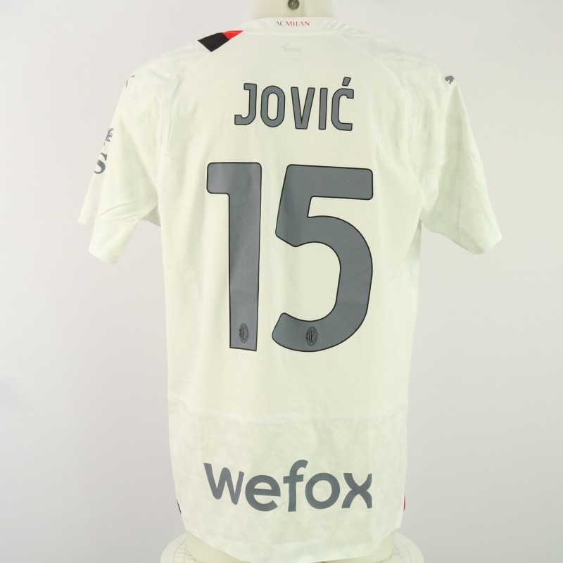 Jovic's Match-Worn Shirt, Fiorentina vs AC Milan 2024