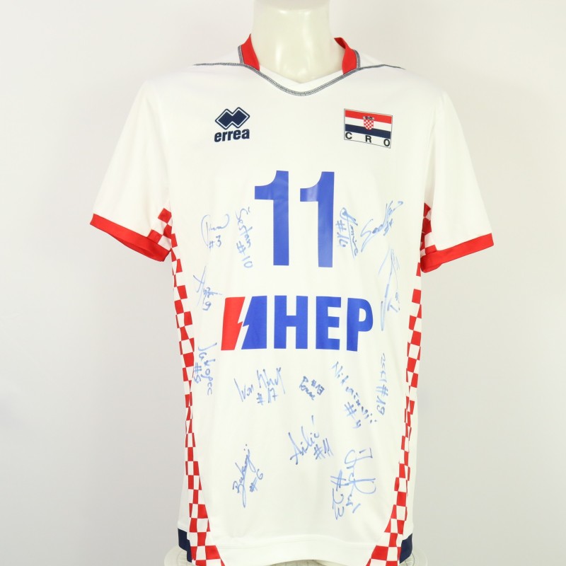 Maglia della Croazia della Nazionale maschile ai Campionati Europei 2023 - autografata dalla squadra