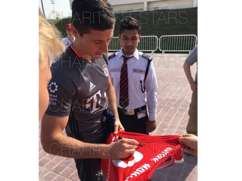 Signed Robert Lewandowski Bayern Munich Shirt 