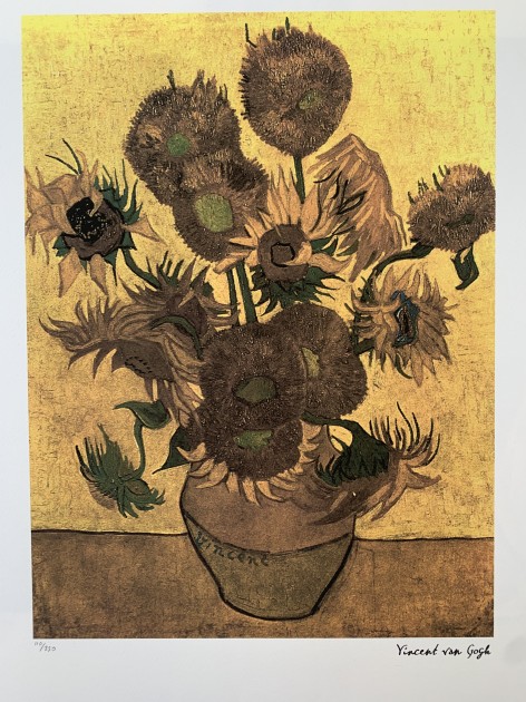 Litografia I Girasoli di Vincent Van Gogh firmata - CharityStars