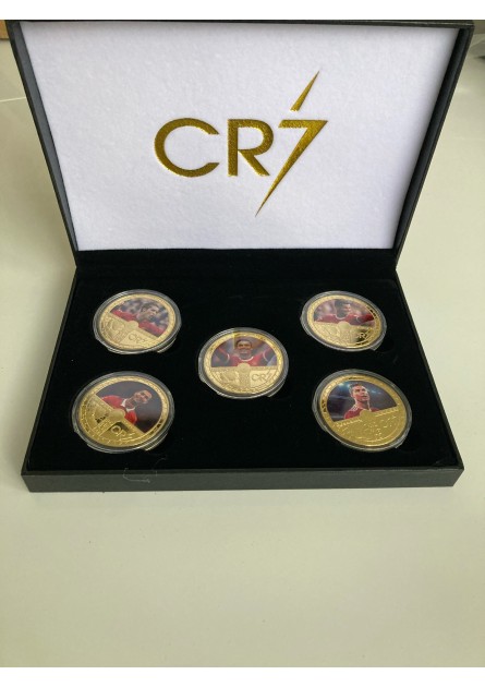 Cristiano Ronaldo Manchester United Gold Plated Coins Box Set