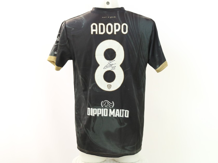 Adopo's Monza vs Cagliari Signed Unwashed Shirt, 2025