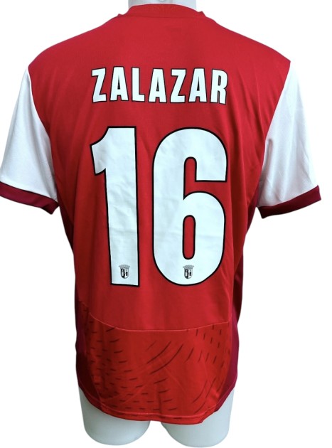 Zalazar's Sporting Braga Match-Worn Shirt, Europa League 2024/25
