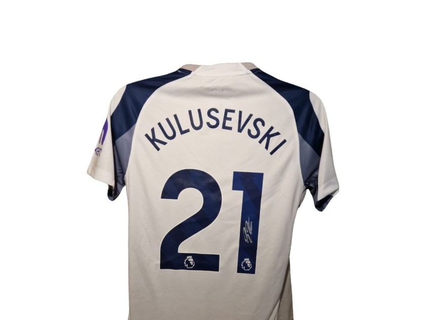Dejan Kulusevski Signed Tottenham Hotspur 2025-26 Home Football Shirt
