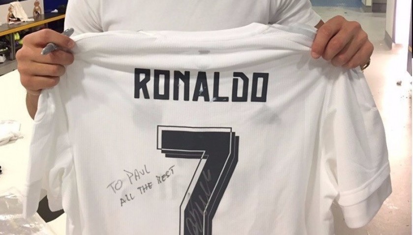 Signed Cristiano Ronaldo 2016/2017 Home Jersey - CharityStars