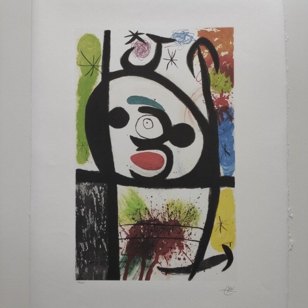 "Abstraction" Lithograph Signed by Joan Miró
