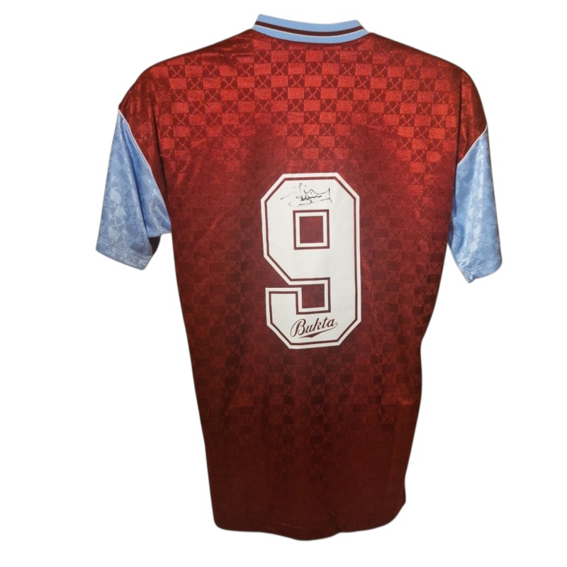Jimmy Quinn Signed West Ham United 1989-91 Home Football Shirt
