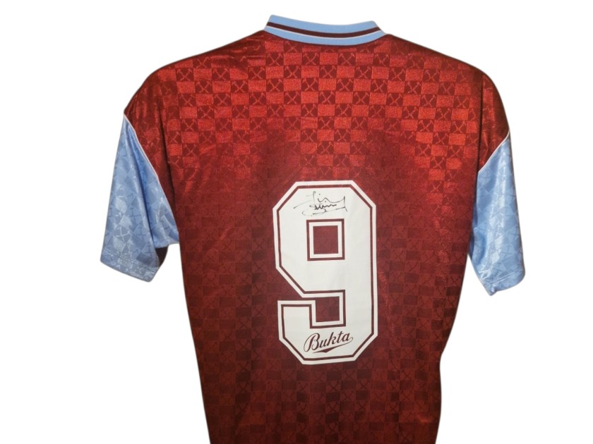 Jimmy Quinn Signed West Ham United 1989-91 Home Football Shirt