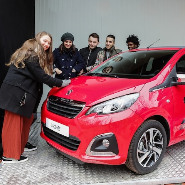 The X Factor Peugeot 108 signed by the finalists and the judges  
