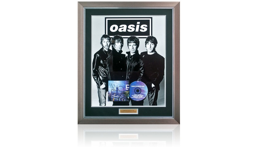 Oasis 'Standing on the Shoulders of Giants' Album' Album Cover Presentation Hand Signed by Noel & Liam Gallagher