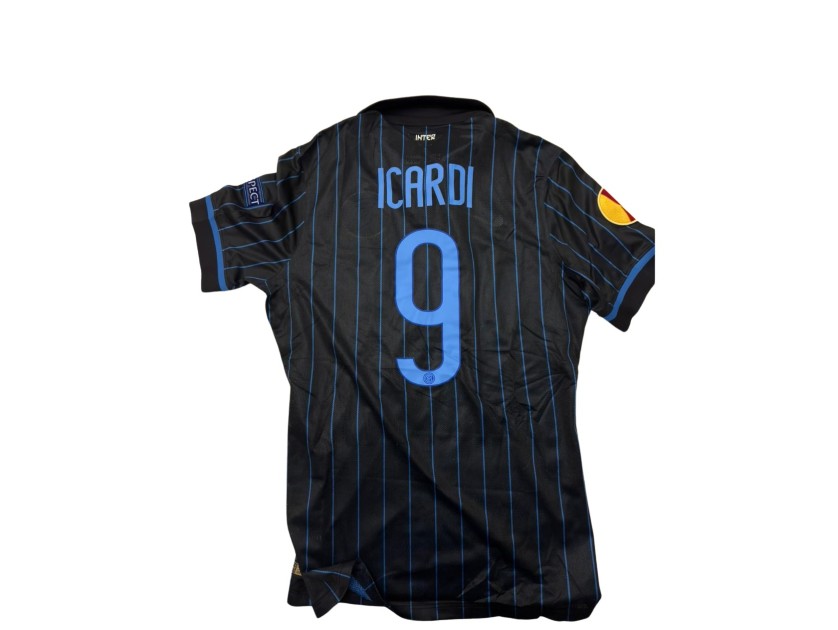 Icardi's Inter Match-Issued Shirt, Europa League 2014/15