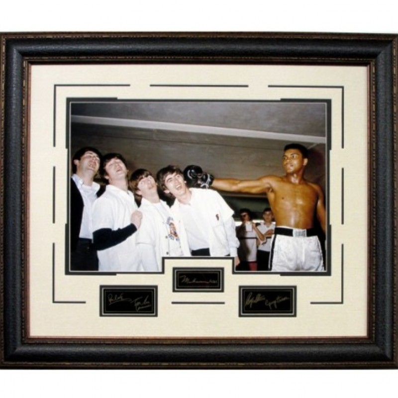 The Beatles with Muhammad Ali Vintage Photograph