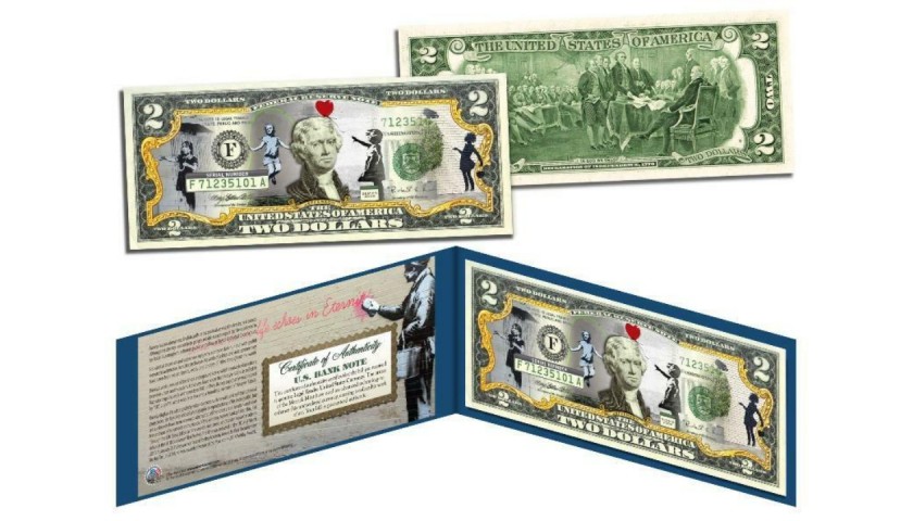 Banksy Two-Dollar Bill