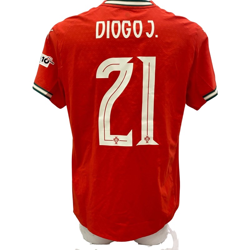 Diogo Jota's Match-Issued Shirt, Portugal vs Spain Nations League Finals 2025