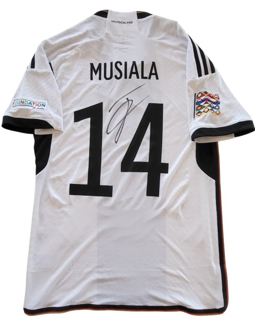 Musiala's Germany vs England Signed Issued Shirt, Nations League 2022