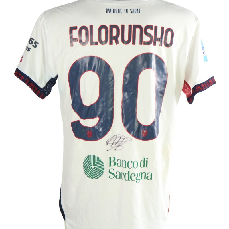 Maglia Folorunsho Unwashed Sassuolo vs Cagliari, 2026 - Autografata