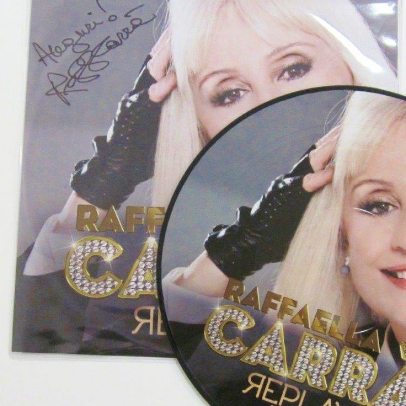 Raffaella Carrà "Replay" album vinyl, signed